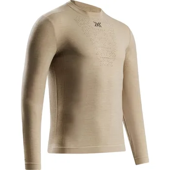 Pánské tričko X-Bionic Mightywool Shirt LS M VT-W106W25M-M100 - sand M