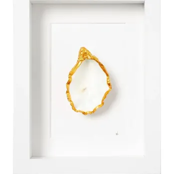 Obraz Nástěnná dekorace v rámu Maria el Mar Single Oyster 22 x 17 cm 1213 bílá 00X