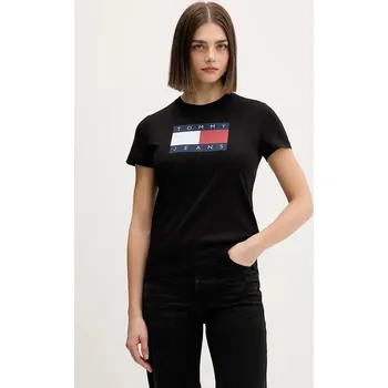 Pánské tričko Bavlněné tričko Tommy Jeans DW0DW22562 černá 99X, vel. L