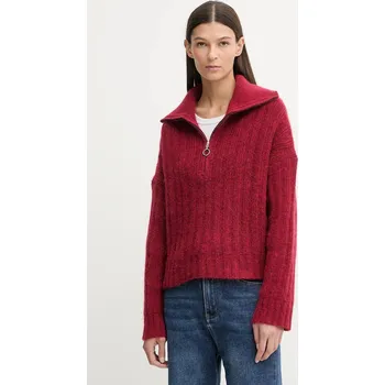 Dámský svetr Svetr s příměsí vlny Marc O'Polo 5000007474 červená 33X, vel. XS