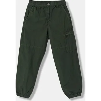 Chlapecké kalhoty Dětské bavlněné kalhoty Guess zelená barva, N5BB02 W3810 N5BB02.W3810.9BYA 79X, vel. 96-104