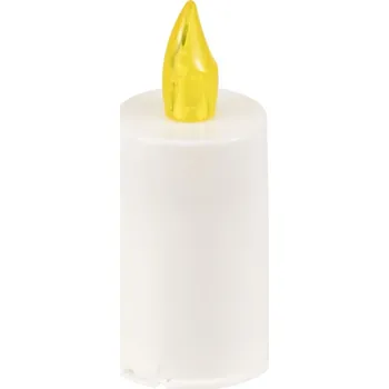 Svíčka Madona Hřb.LED Vklad 52x113mm žlutá svítí 60 dní