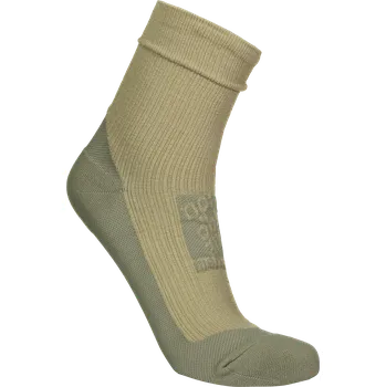 Pánské ponožky Béžové kompresní merino ponožky BUMP - 45-49