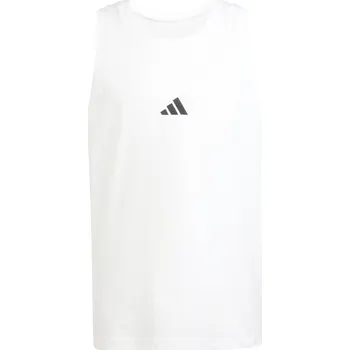 Pánské tílko adidas Essentials Small Logo Tank Top Mens White/Black 2XL