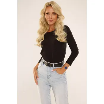 Dámská košile Halenka De Lafense 723 Freya long/r S-2XL černá XXL