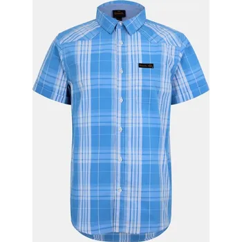 Pánská košile Bench Short-Sleeve Patterned Shirt Blue/White Chk L