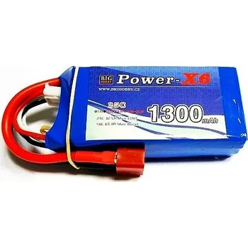 Li-pol baterie 1300 mAh 2S 25C (50C) Power X6