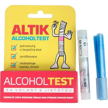 Diagnostický test Alkoholtester ALTÍK, jednorázová trubička (Alkoholtest - jednorázový)