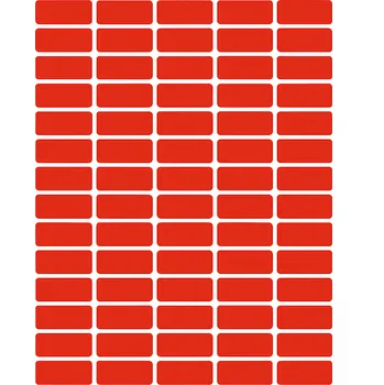 Samolepící etiketa Samolepicí etikety 38 x 21,2 mm, 65 etiket, A4, 20 listů, červené