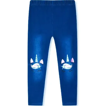 Dívčí legíny Dívčí riflové legíny Kugo KK9951, modré