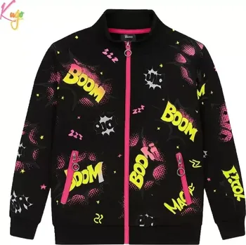 Dívčí mikina Teplá dívčí mikina Kugo GM9775 černá