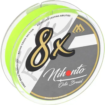 Mikado PLETENÁ ŠŇŮRA - NIHONTO OCTA BRAID 150m - FLUO Průměr: 0,16 mm