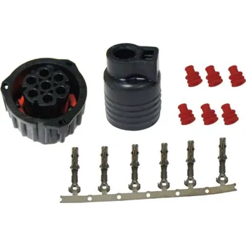 Přívěs k motorovému vozidlu Zástrčka BAJONET 7-pin L / P 2 x vývod na kabel, AGADOS