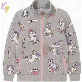 Dívčí mikina Teplá dívčí mikina Kugo GM9771 šedá