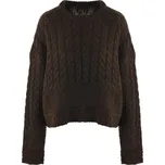 PLETENÝ TEPLÝ SVETR DÁMSKÝ S COPÁNKOVÝM VZOREM Pieces