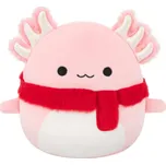 SQUISHMALLOWS Růžový axolotl s šálou - Archie, 30 cm
