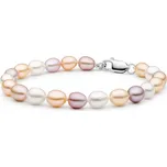 Gaura Pearls Perlový náramek Jenny - sladkovodní perla, stříbro 925/1000 FCM375-B 18 cm