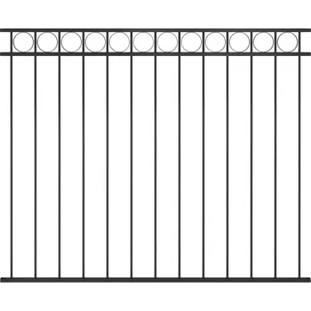 Plot Plotový panel ocelový 1,7 x 0,8 m černý