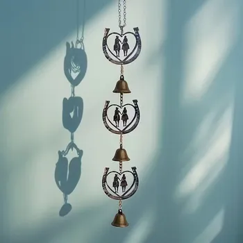 Zahradní dekorace BAF Zvonkohra s koňským motivem 40 cm