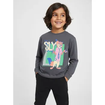 Oblečení a móda Sinsay - Tričko s dlouhými rukávy Zootopia 2 - tmavě hnědá - 074FC-89X - 074FC-89X-140