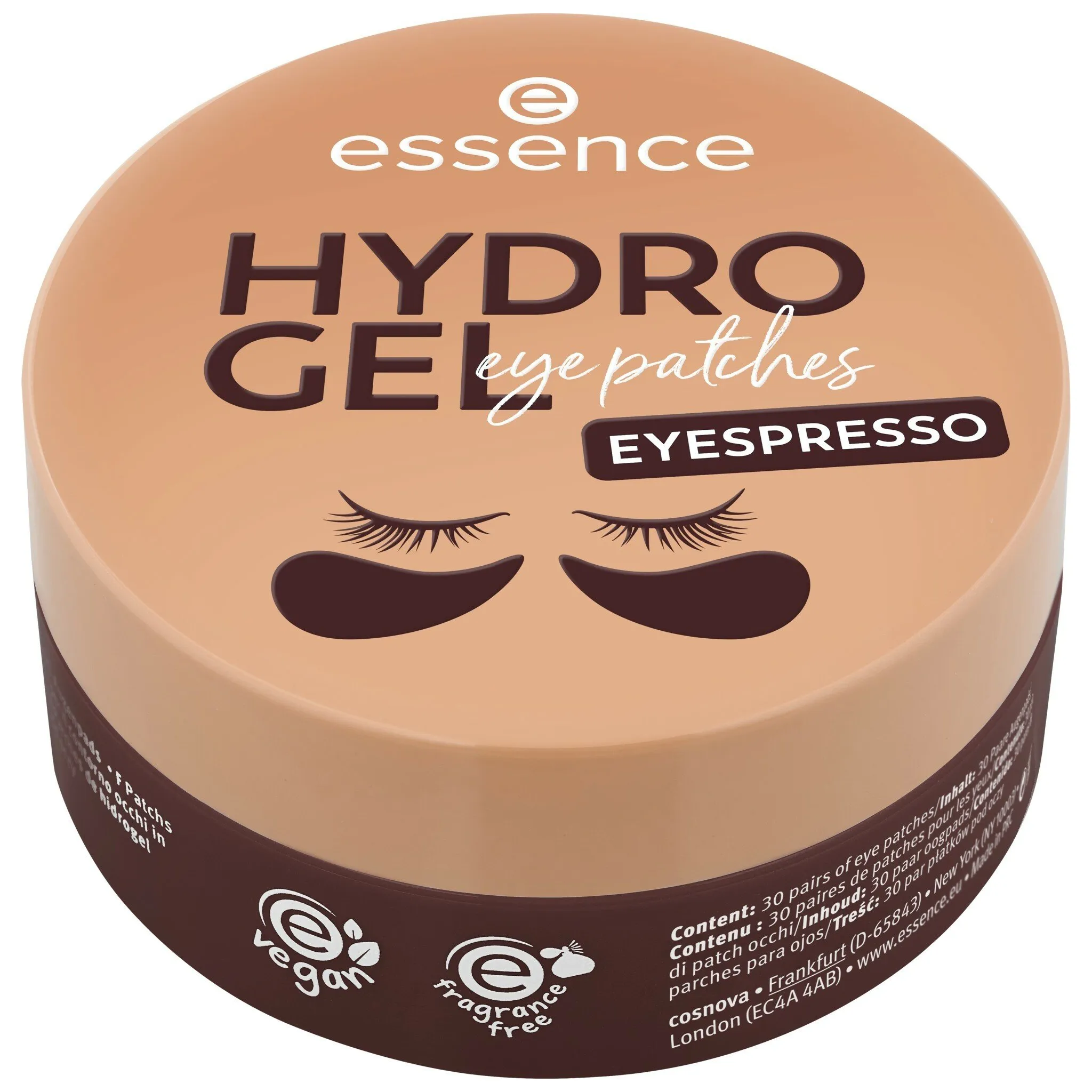 Fotografie 1 - Péče o oční okolí Essence Eyespresso hydrogelové polštářky pod oči 30 párů