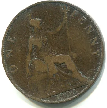 Sběratelství VELKÁ BRITÁNIE. 1 penny 1900. KM-790