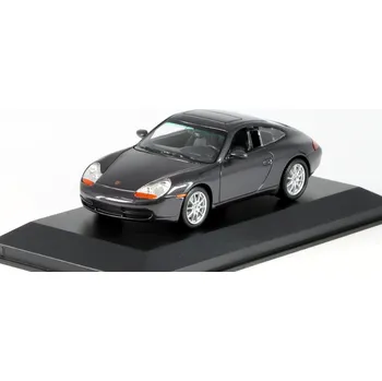 autíčko Porsche 911 Carrera 996 1998 šedá 1:43 Porsche 911 - kovový model