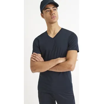 Pánské tričko Celio Tričko Neuniv 1061393 Tmavě modrá XL