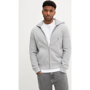 Pánská mikina Mikina Guess Jeans pánská, černá barva, s kapucí, hladká, M4YQ28 K9V31 M4YQ28.K9V31 09X, vel. XL