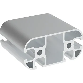 Stavební profil Alusic Hliníkový profil AC 30-6, 30x60, kulatý, se 4 drážkami