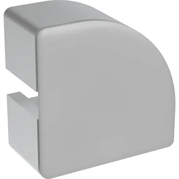 Stavební profil Alusic Záslepka profilu AC 45-8, 45x45, půlkulatá, šedá