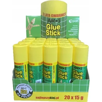 Kancelářské lepidlo Lepidlo Amos 15 g, balení 20 ks