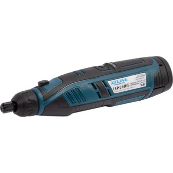 pásová bruska XTLINE Aku čelní bruska 10,8 V + příslušenství 50 dílů