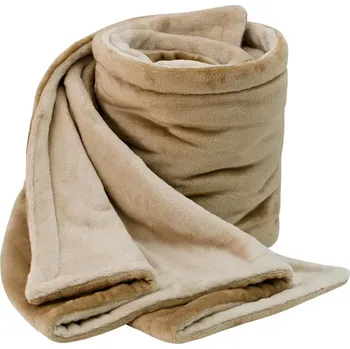 Dětská deka ESITO | Dětská deka dvojitá Kristýna 110 x 140 cm Oříšek / Latté - oříšková / latte / 110 x 140 cm