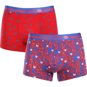 Sada pánského spodního prádla 2PACK pánské boxerky Atlantic vícebarevné (2GMH-021) XL Možnost vrácení zboží ZDARMA do 120 dnů!