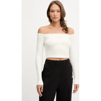 Pánské tričko Tričko s dlouhým rukávem Guess CARLA V5YP07.K8RT2 béžová 01X, vel. XL