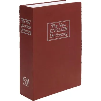 Trezor Bezpečnostní schránka ve tvaru knihy - bordová