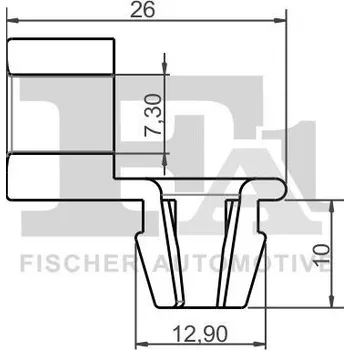 Lišta karosérie FA1 21-40071.5 Klip, ozdobná / ochranná lišta (21-40071.5)