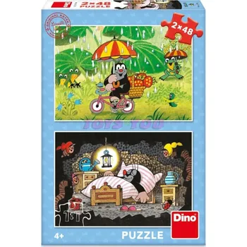 Dětské zboží Dino 381704 Puzzle Krtkův den 2x48 dílků