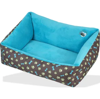 Pelíšek pro psa Pelech s vysokým okrajem COUCH Economy 80x55 cm O´lala Pets D119 Modro-šedý