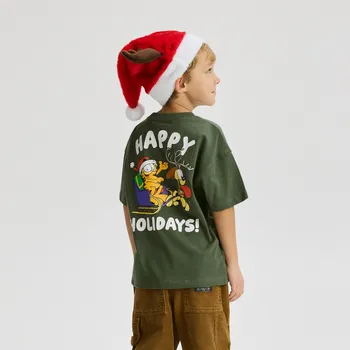 Reserved - Garfield tričko - tmavě zelená - 866II-79X - 866II-79X-134