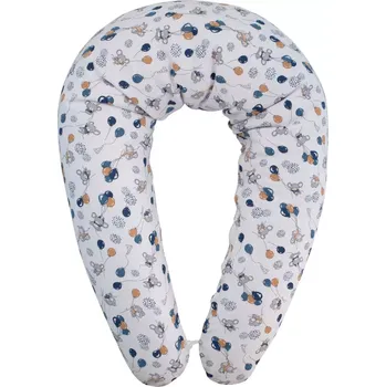 Povlak na kojící polštář ESITO | Kojící polštář Myšky Petrol - modrá / 190 x 33 cm