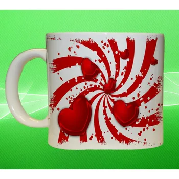 hrnek Svatý Valentýn srdíčka 330 ml (hrneček valentýnský pro zamilované)