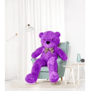 plyšák HračkyZaDobréKačky Velký plyšový medvěd Classico 190 cm fialový