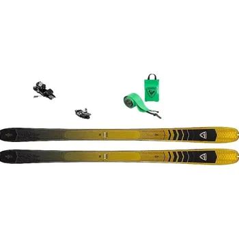 Zimní sport Lyže Rossignol ESCAPER 87 NANO + SKINS ESCAPER 87 + LOOK Hm Rotation 12, lyže + pásy + vázání 23/24 Barva: žlutá / černá, Délka: 160 cm