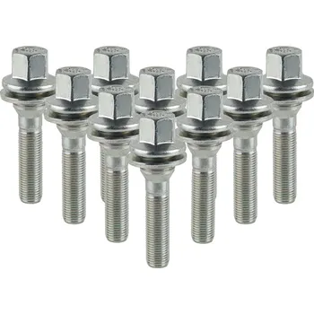 Šroubek na kolo GETMANN 10x prodloužené šrouby kol M12x1,25x56mm s plochým sedlem