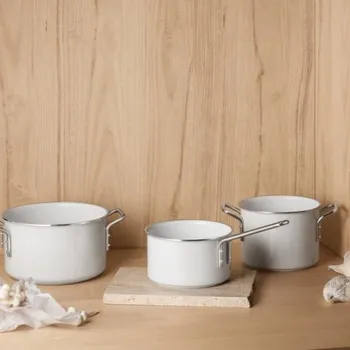 Hrnec EVA TRIO White Line - kastrolek s keramickou vložkou 1,8 l