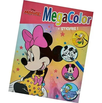 omalovánky Velká kniha omalovánek se samolepkami - Minnie Mouse Kniha