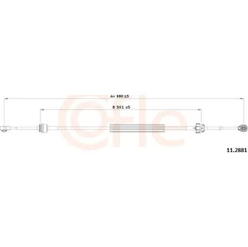 Tažné lanko, ruční převodovka COFLE 11.2881