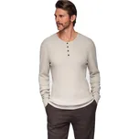 Pánský svetr OMBRE-Sweater OM-SWSW-0183 V-3ight grey Šedá L